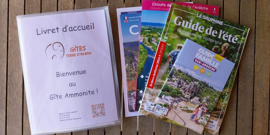 Le livret d'accueil et la documentation touristique